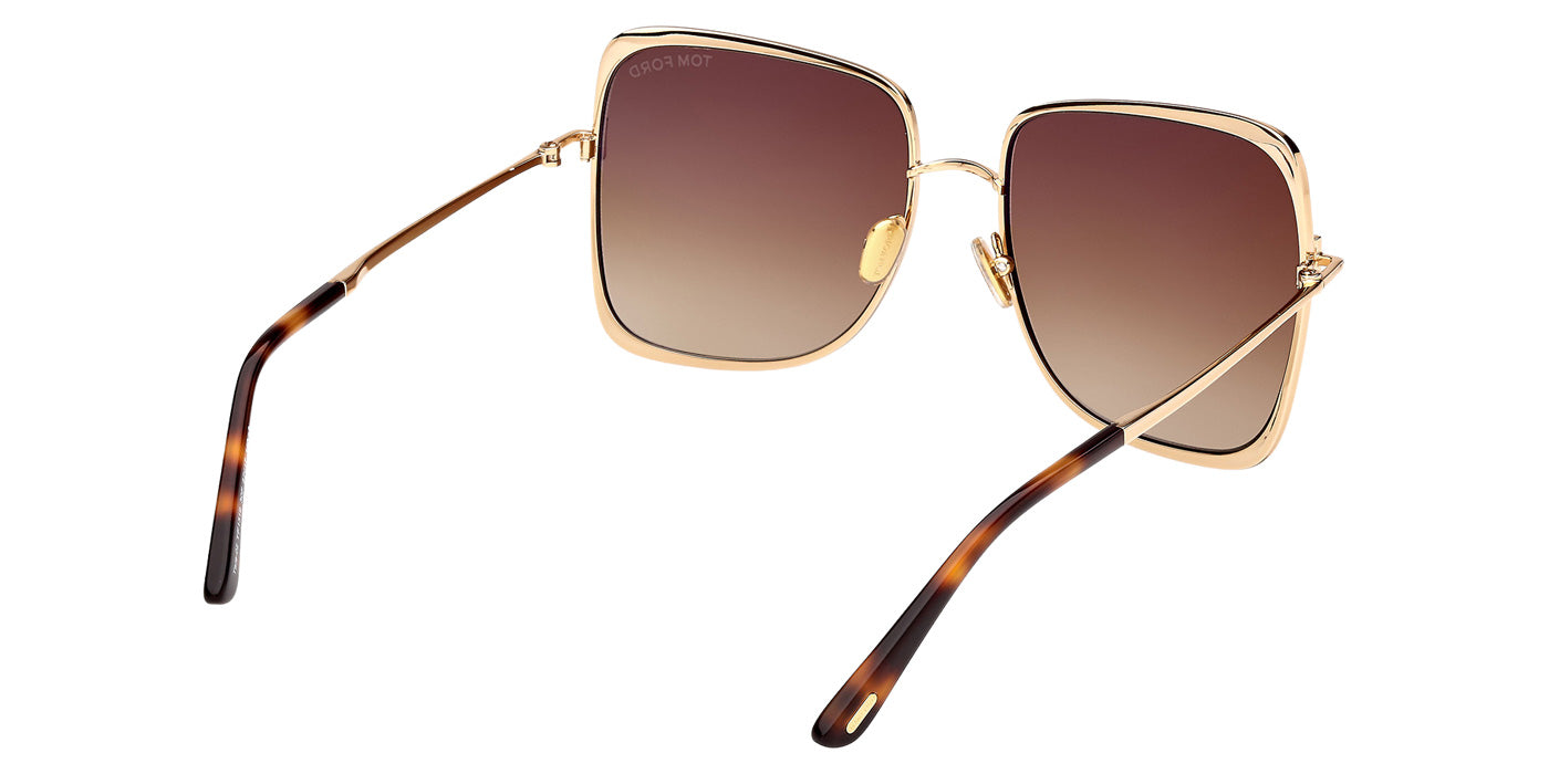 Tom Ford FT1319 TARA-02 30F 57 - Shiny Deep Gold / Gradient Brown #id:ft131930f_s:102125