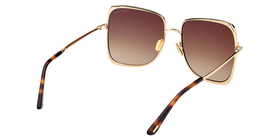 Tom Ford FT1319 TARA-02 30F 57 - Shiny Deep Gold / Gradient Brown #id:ft131930f_s:102125