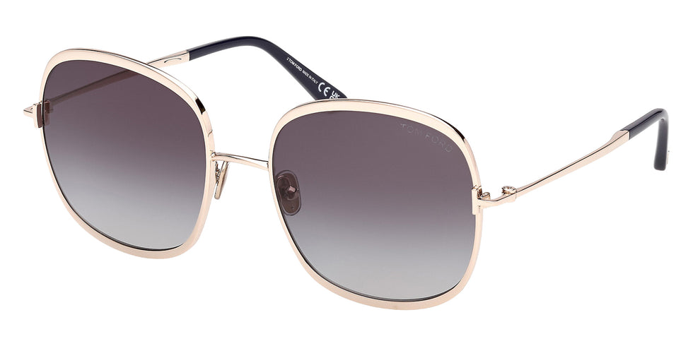 Tom Ford FT1320 28W 57 - Shiny Rose Gold / Gradient Blue 28W #id:ft132028w_s:100105