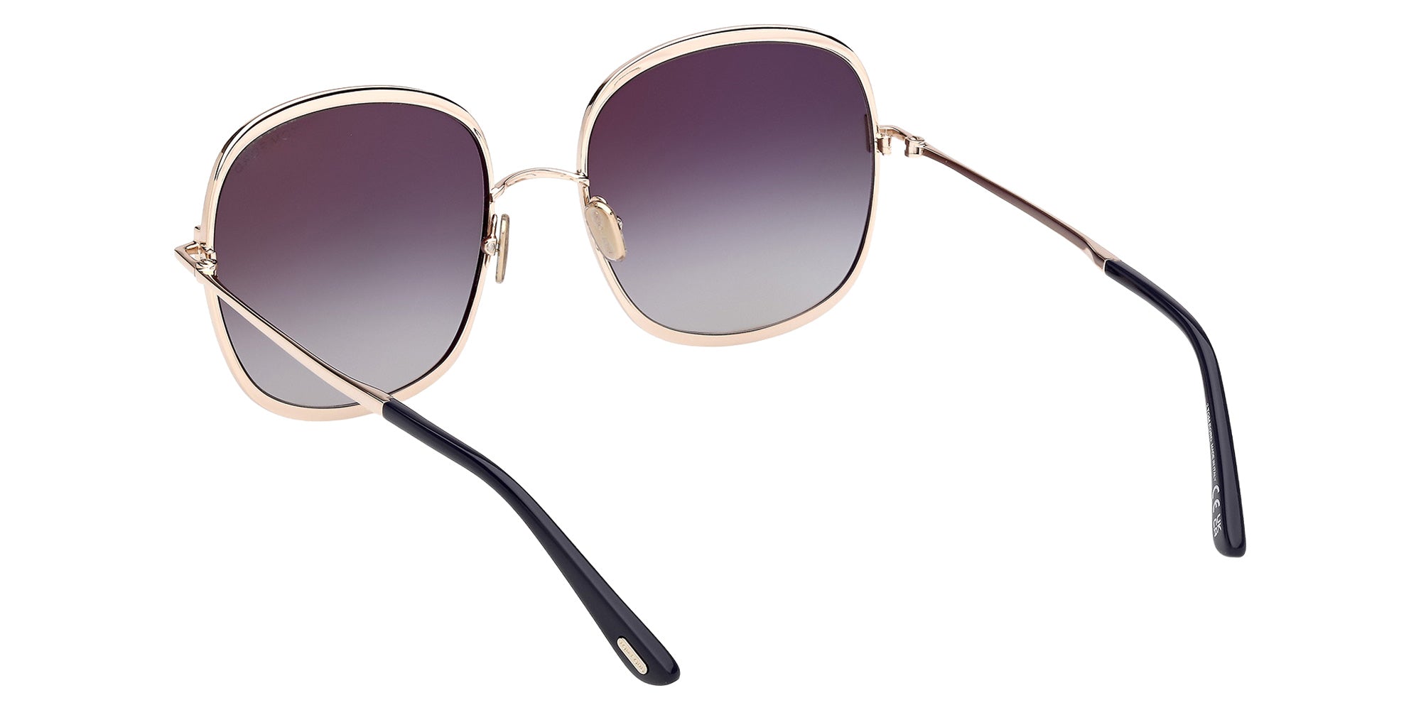 Tom Ford FT1320 28W 57 - Shiny Rose Gold / Gradient Blue 28W #id:ft132028w_s:100115