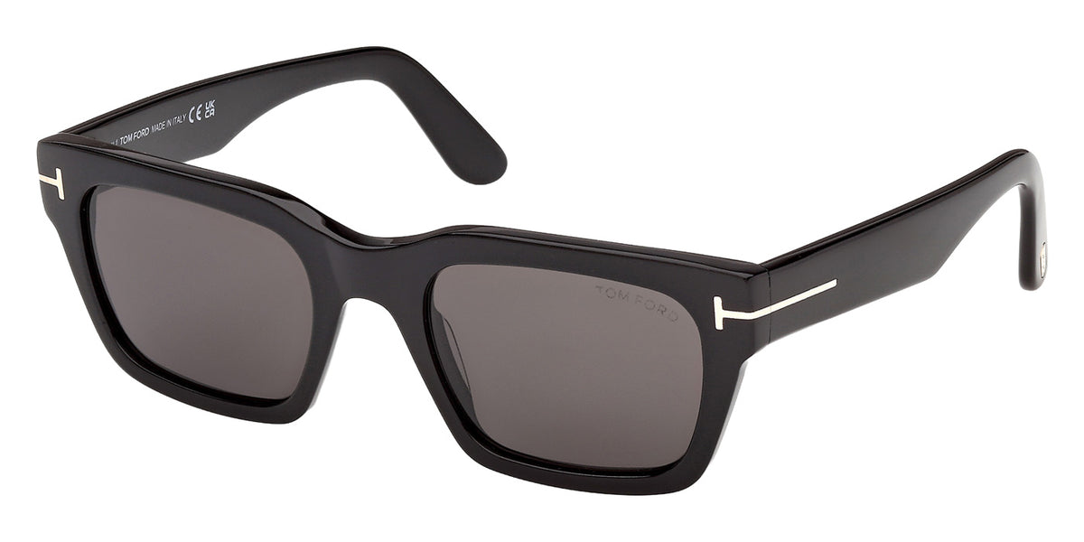 Tom Ford FT1333 ANDY-02 01A 55 - Shiny Black / Smoke #id:ft133301a_s:100105