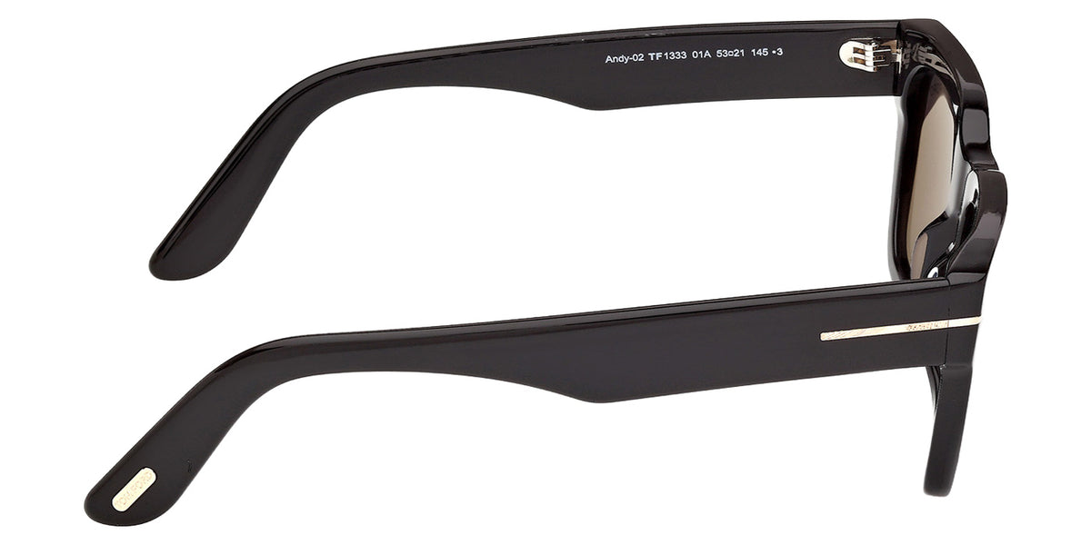 Tom Ford FT1333 ANDY-02 01A 55 - Shiny Black / Smoke #id:ft133301a_s:100130