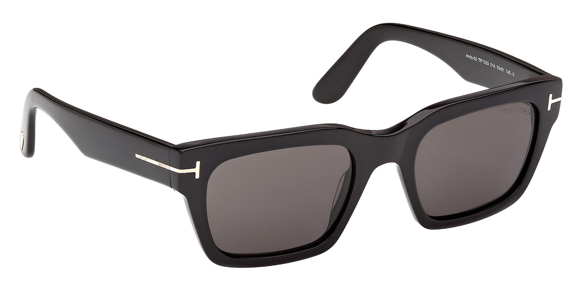 Tom Ford FT1333 ANDY-02 01A 55 - Shiny Black / Smoke #id:ft133301a_s:100135