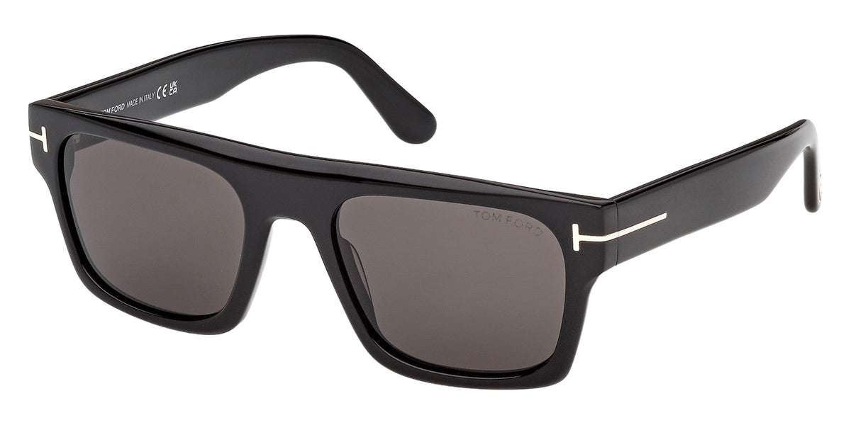 Tom Ford FT1337 CYRUS-02 01A 53 - Shiny Black / Smoke #id:ft133701a_s:100105