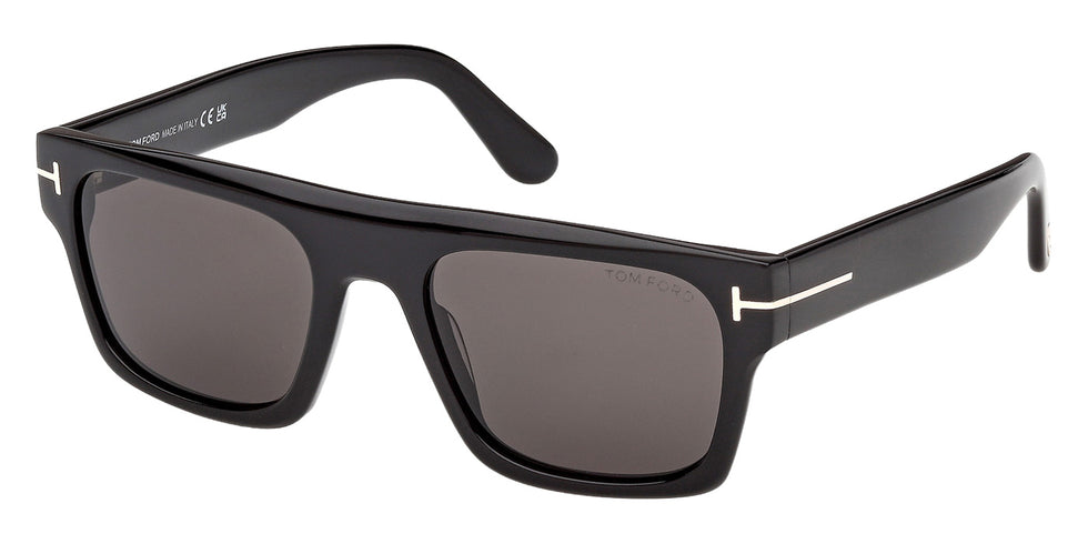 Tom Ford FT1337 CYRUS-02 01A 53 - Shiny Black / Smoke #id:ft133701a_s:100105