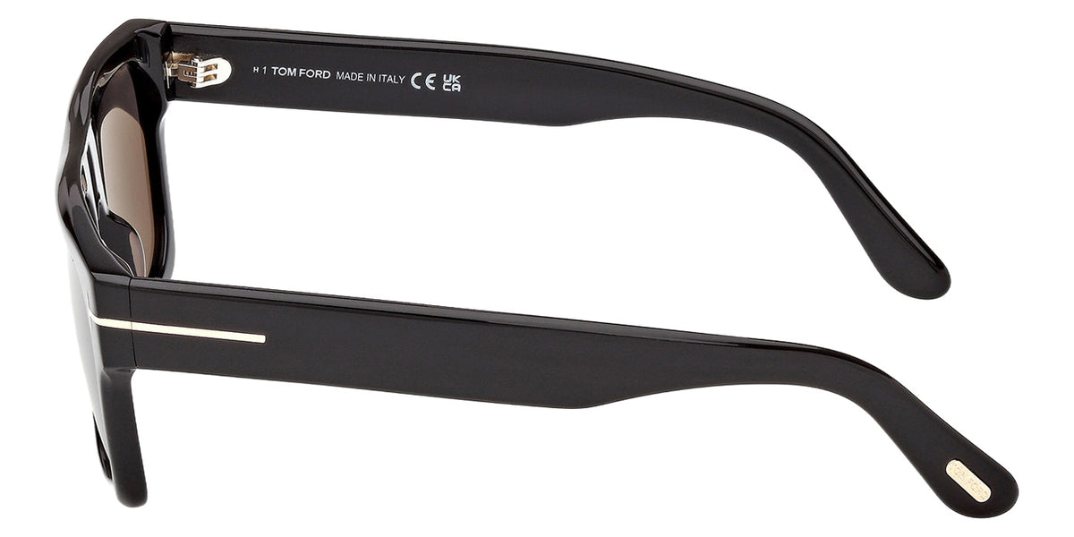 Tom Ford FT1337 CYRUS-02 01A 53 - Shiny Black / Smoke #id:ft133701a_s:100110