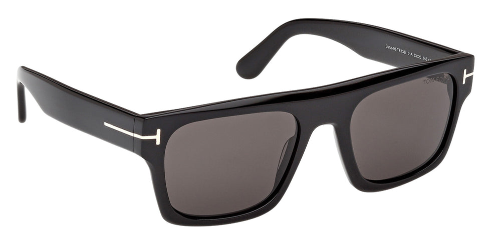 Tom Ford FT1337 CYRUS-02 01A 53 - Shiny Black / Smoke #id:ft133701a_s:100135