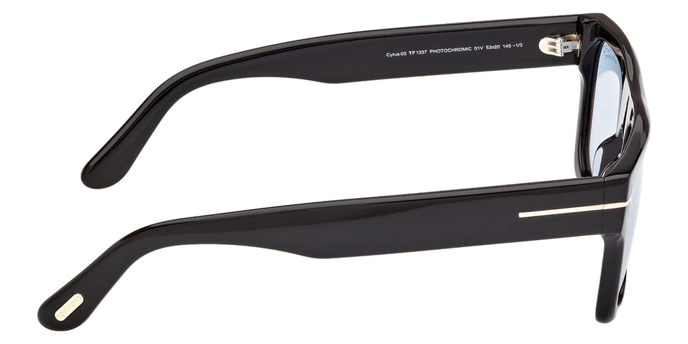 Tom Ford FT1337 CYRUS-02 01V 53 - Shiny Black / Blue Photochromic #id:ft133701v_s:100130