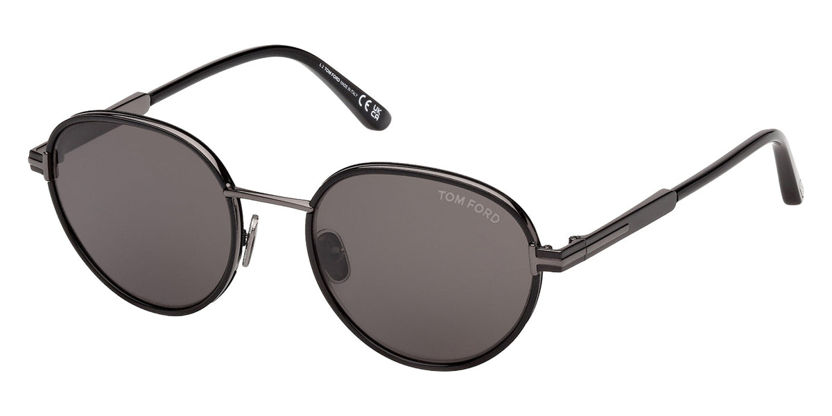Tom Ford FT1339 JET-02 01A 51 - Shiny Black / Smoke #id:ft133901a_s:100105
