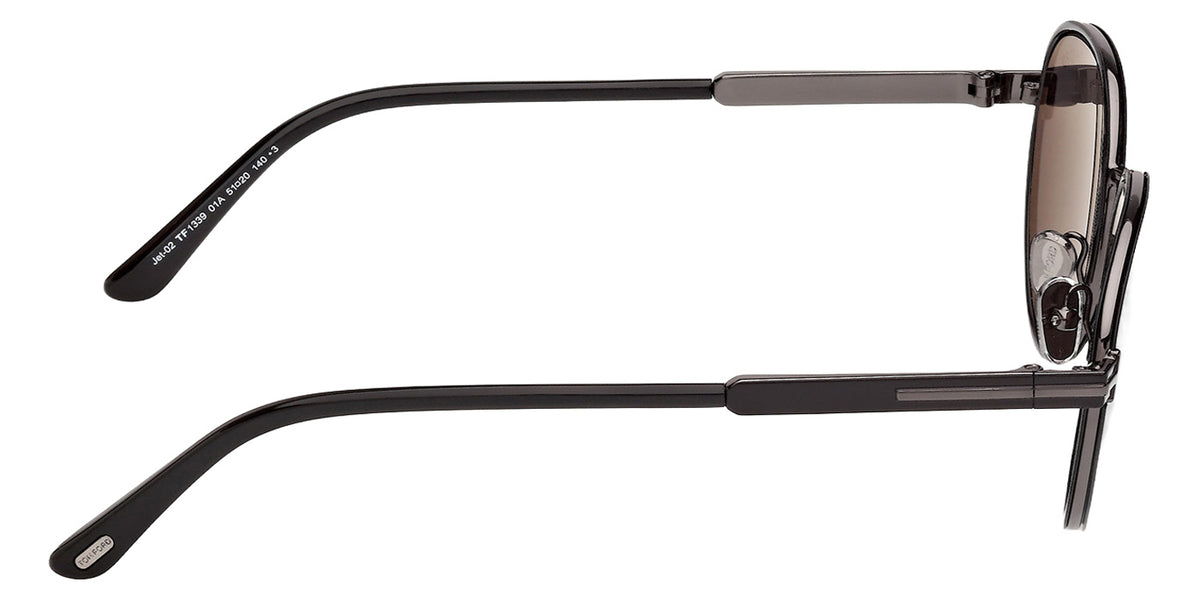 Tom Ford FT1339 JET-02 01A 51 - Shiny Black / Smoke #id:ft133901a_s:100130