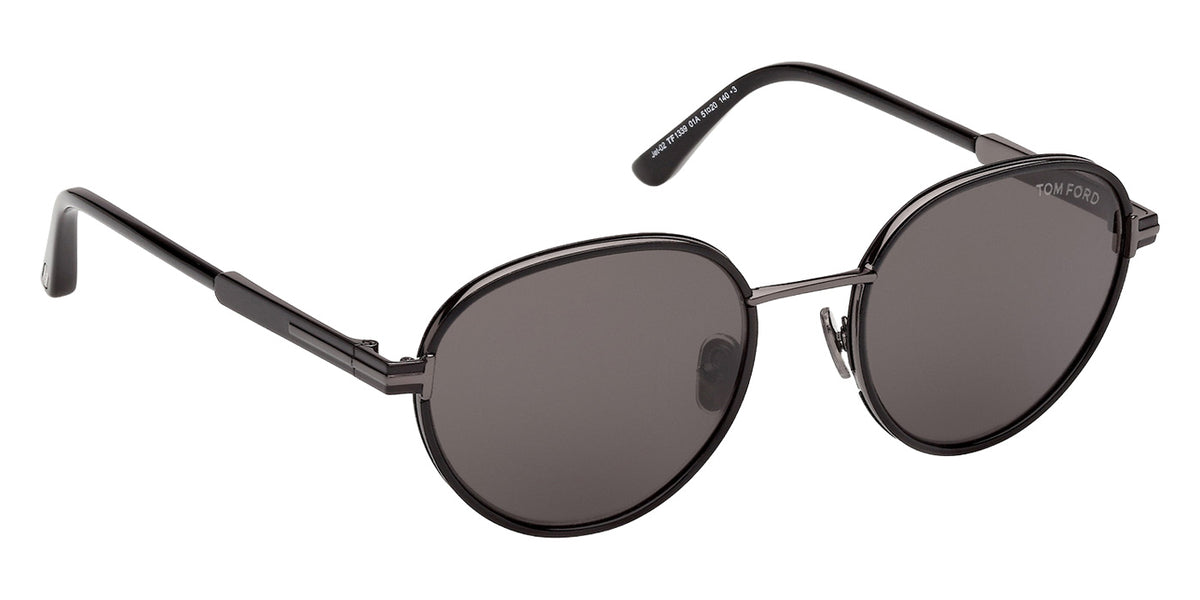 Tom Ford FT1339 JET-02 01A 51 - Shiny Black / Smoke #id:ft133901a_s:100135