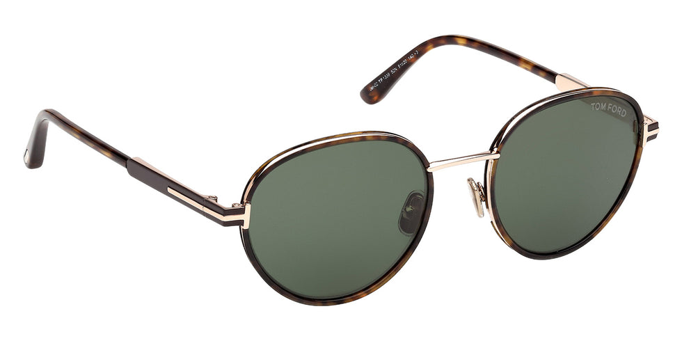 Tom Ford FT1339 JET-02 52N 51 - Dark Havana / Green #id:ft133952n_s:102135