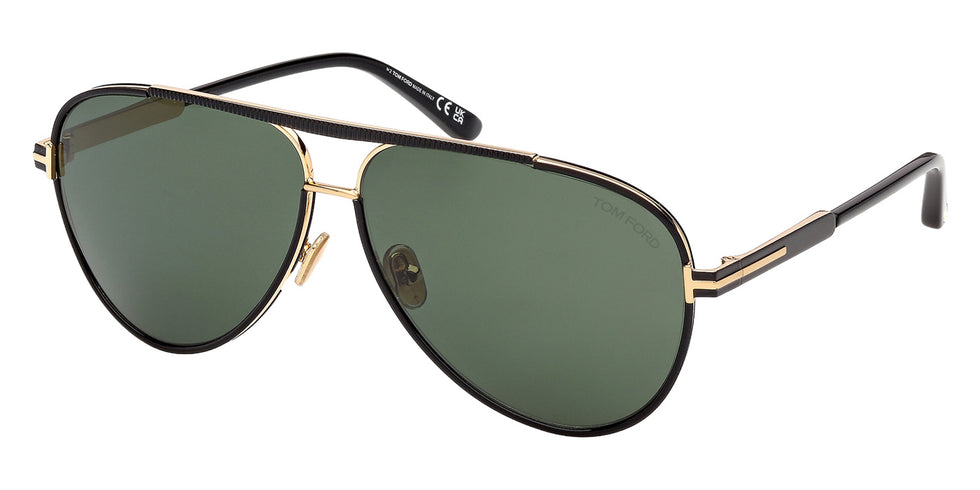 Tom Ford FT1340 RUPERT-02 01N 63 - Shiny Black / Green #id:ft134001n_s:100105