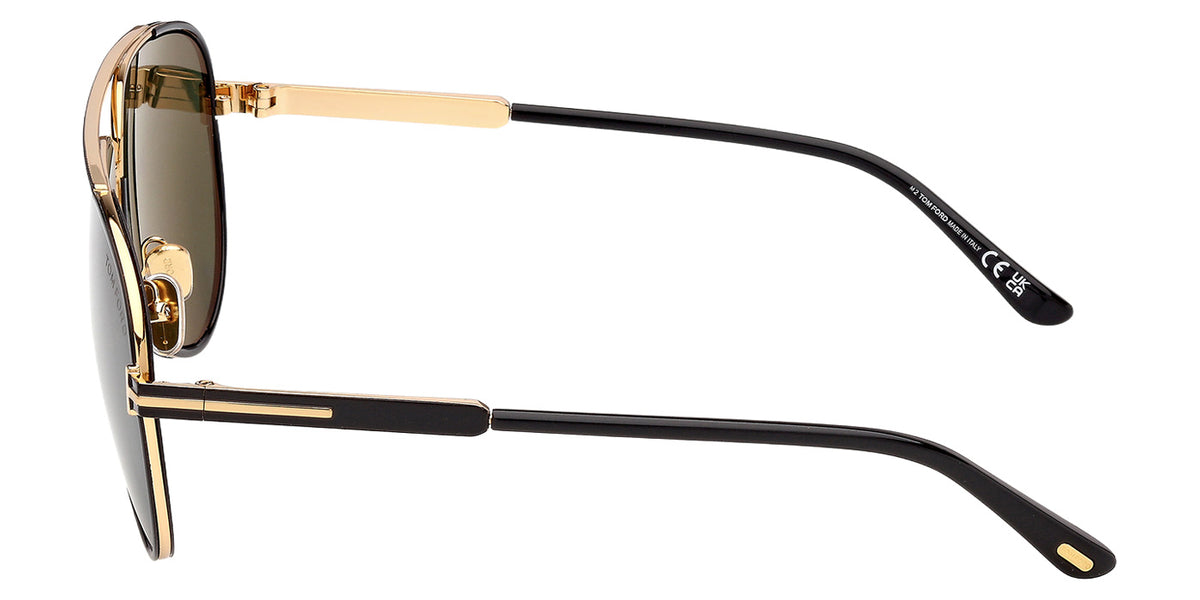 Tom Ford FT1340 RUPERT-02 01N 63 - Shiny Black / Green #id:ft134001n_s:100110