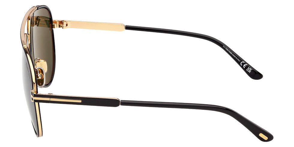Tom Ford FT1340 RUPERT-02 01N 63 - Shiny Black / Green #id:ft134001n_s:100110