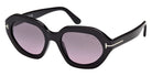 Tom Ford FT1341 MERYL-02 01B 53 - Shiny Black / Gradient Smoke #id:ft134101b_s:100105