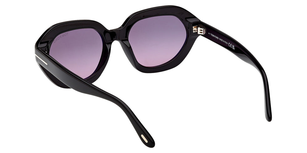 Tom Ford FT1341 MERYL-02 01B 53 - Shiny Black / Gradient Smoke #id:ft134101b_s:100115