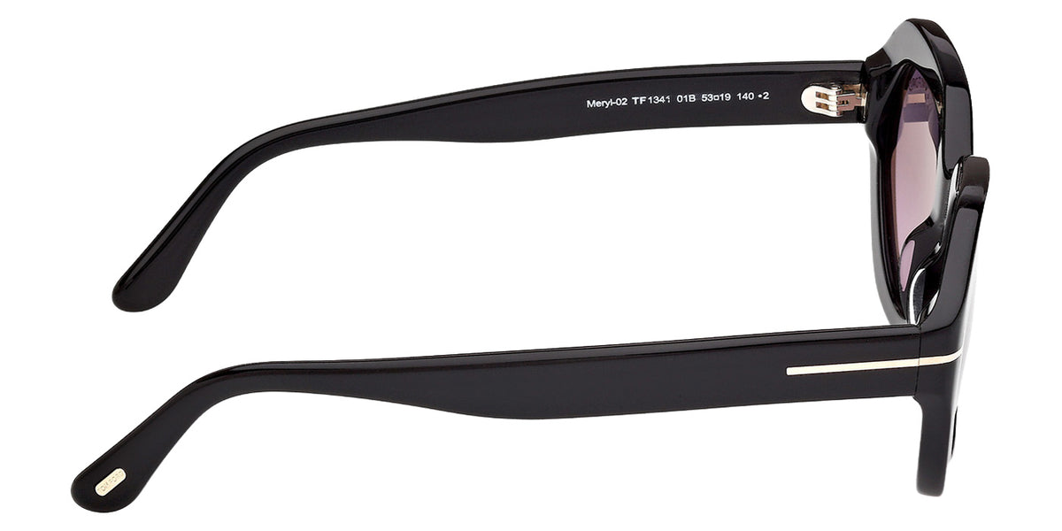 Tom Ford FT1341 MERYL-02 01B 53 - Shiny Black / Gradient Smoke #id:ft134101b_s:100130