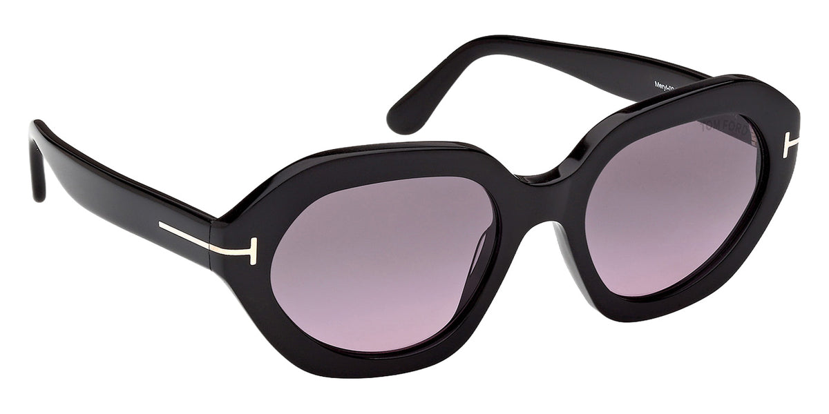 Tom Ford FT1341 MERYL-02 01B 53 - Shiny Black / Gradient Smoke #id:ft134101b_s:100135