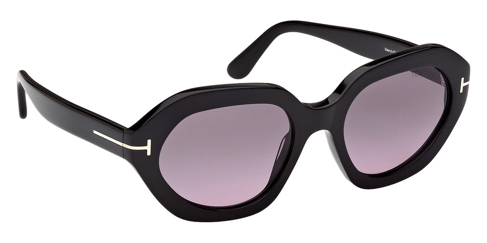 Tom Ford FT1341 MERYL-02 01B 53 - Shiny Black / Gradient Smoke #id:ft134101b_s:100135