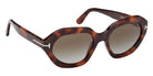 Tom Ford FT1341 MERYL-02 53P 53 - Blonde Havana / Gradient Green #id:ft134153p_s:100135