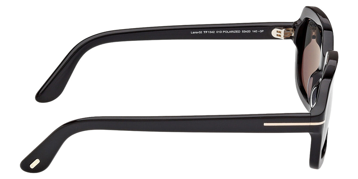 Tom Ford FT1342 LANA-02 01D 53 - Shiny Black / Smoke Polarized #id:ft134201d_s:100130