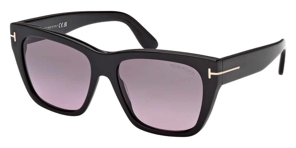 Tom Ford FT1343 01B 55 - Shiny Black / Gradient Smoke 01B #id:ft134301b_s:100105