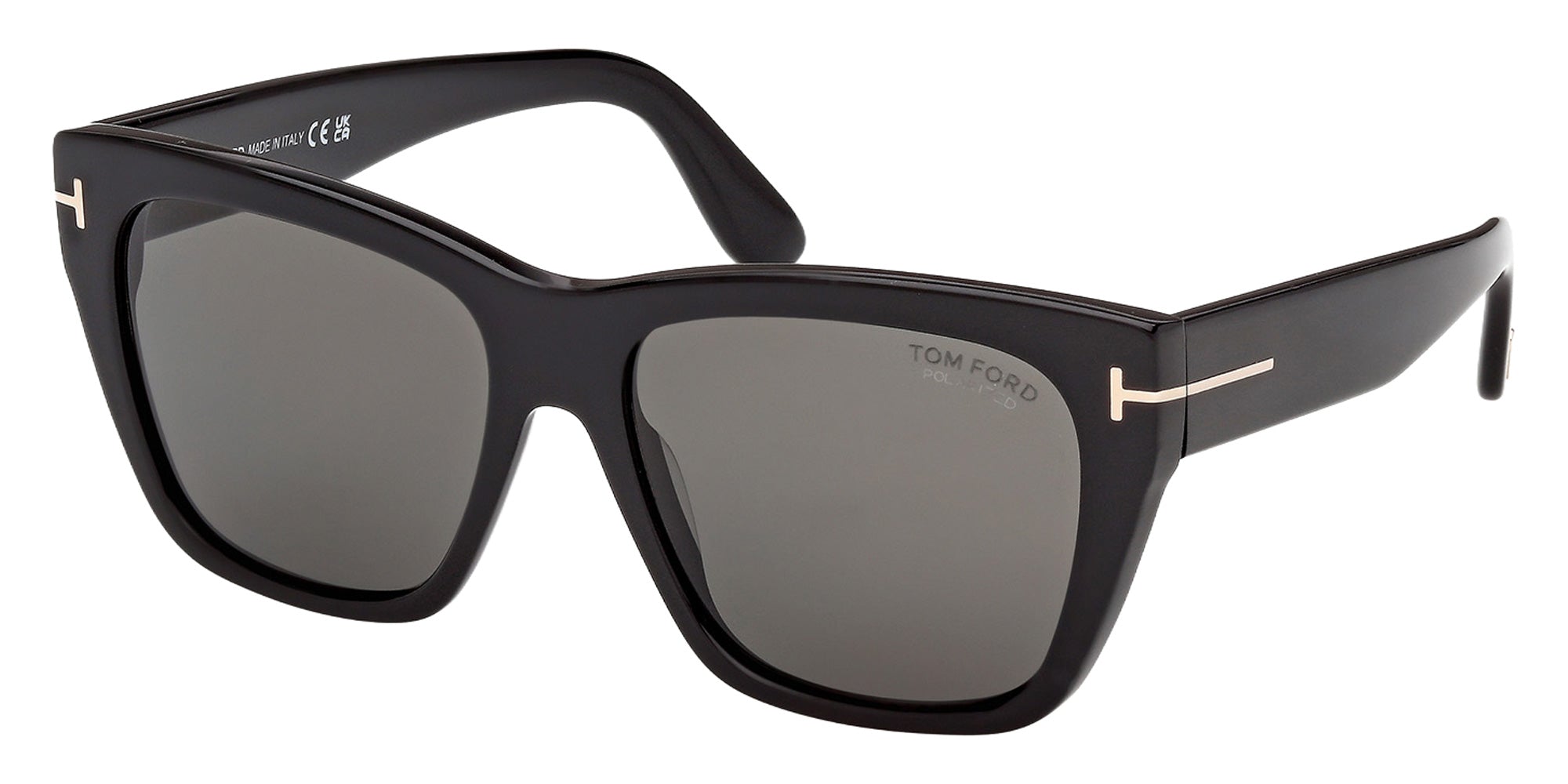 Tom Ford FT1343 01D 55 - Shiny Black / Smoke Polarized 01D #id:ft134301d_s:102105