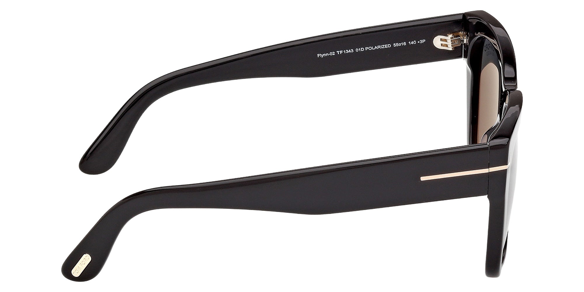 Tom Ford FT1343 01D 55 - Shiny Black / Smoke Polarized 01D #id:ft134301d_s:102130