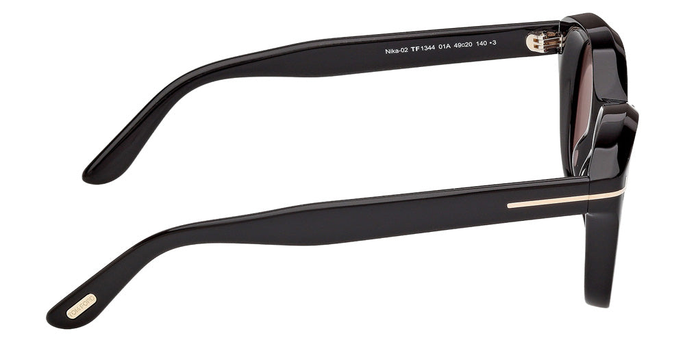 Tom Ford FT1344 NIKA-02 01A 49 - Shiny Black / Smoke #id:ft134401a_s:100130