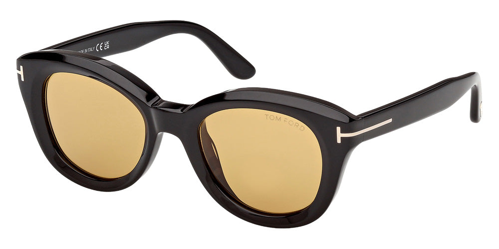 Tom Ford FT1344 NIKA-02 01E 49 - Shiny Black / Brown #id:ft134401e_s:102105