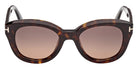 Tom Ford FT1344 NIKA-02 52T 49 - Dark Havana / Gradient Bordeaux #id:ft134452t_s:104100