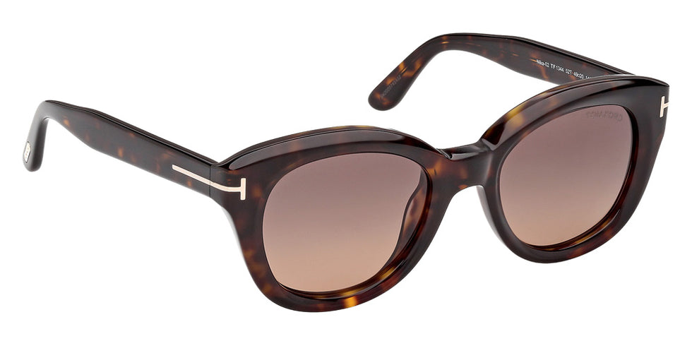 Tom Ford FT1344 NIKA-02 52T 49 - Dark Havana / Gradient Bordeaux #id:ft134452t_s:104135