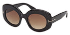 Tom Ford FT1346 01F 51 - Shiny Black / Gradient Brown 01F #id:ft134601f_s:100105
