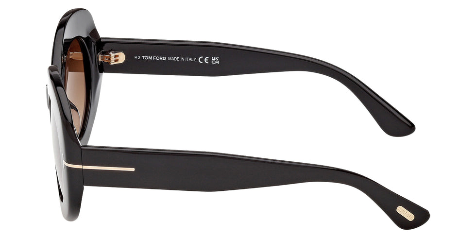 Tom Ford FT1346-F 01F 53 - Shiny Black / Gradient Brown 01F #id:ft1346f01f_s:100110