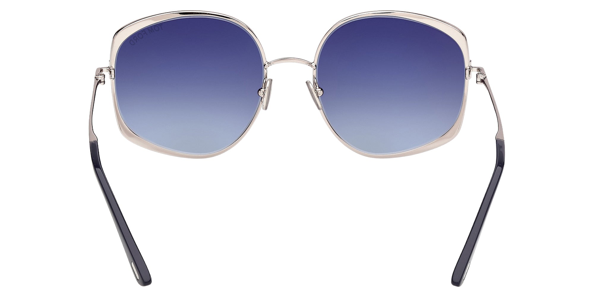 Tom Ford FT1349 14W 58 - Shiny Light Ruthenium / Gradient Blue 14W #id:ft134914w_s:100120