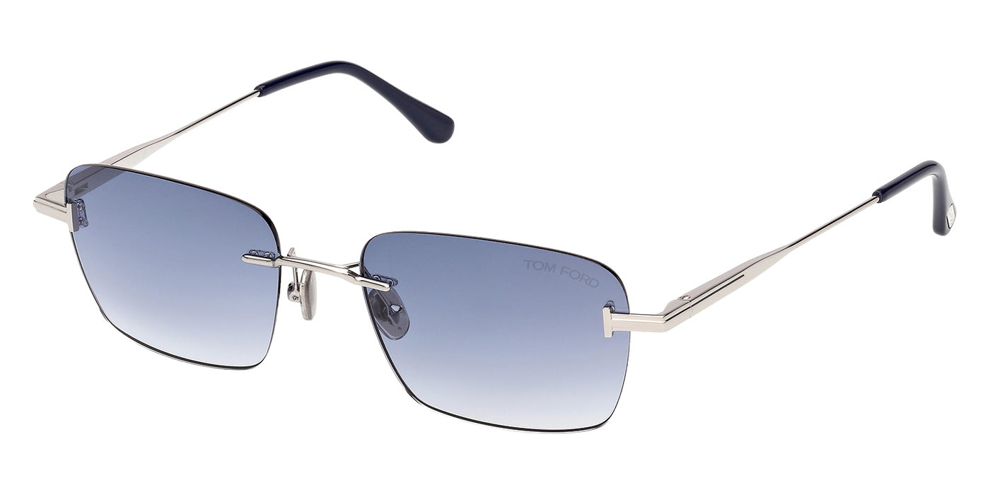 Tom Ford FT1354 JAKE-02 16W 54 - Shiny Palladium / Gradient Blue #id:ft135416w_s:102105