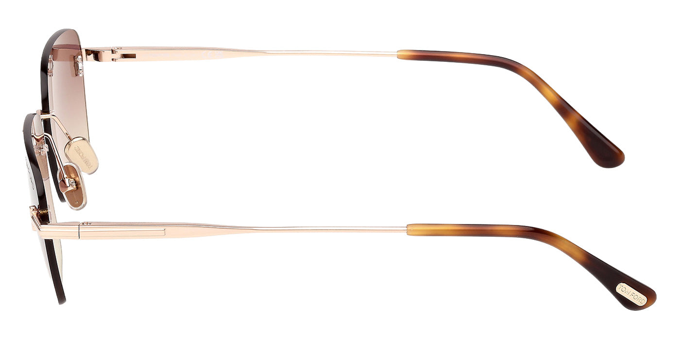 Tom Ford FT1354 JAKE-02 28Z 54 - Shiny Rose Gold / Gradient Bordeaux #id:ft135428z_s:104110