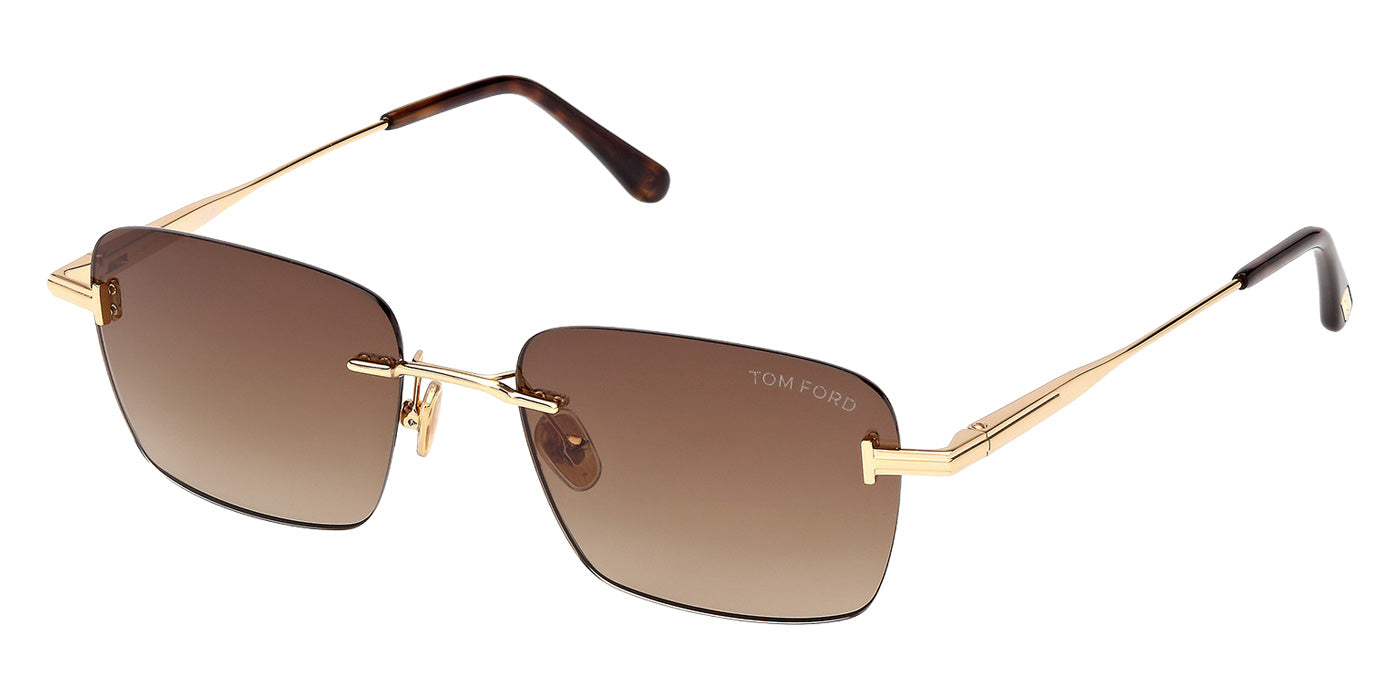 Tom Ford FT1354 JAKE-02 30F 54 - Shiny Deep Gold / Gradient Brown #id:ft135430f_s:106105