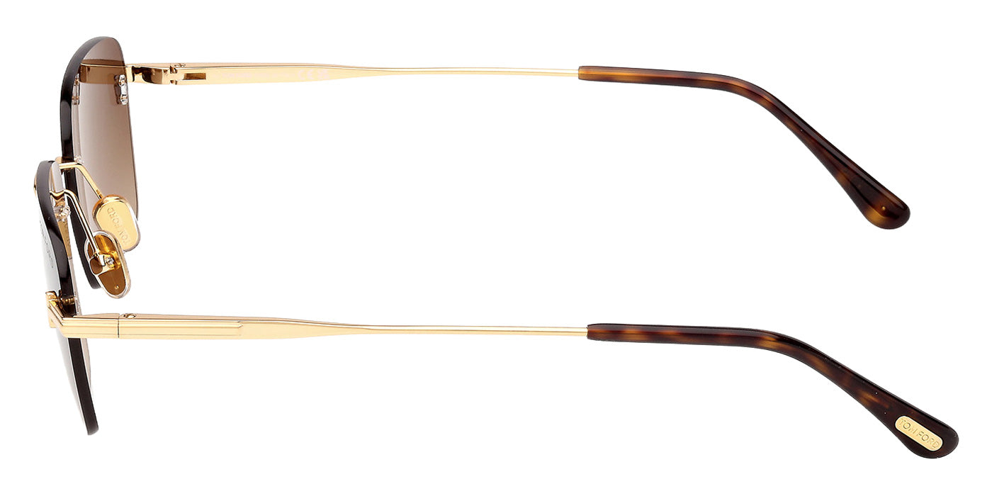 Tom Ford FT1354 JAKE-02 30F 54 - Shiny Deep Gold / Gradient Brown #id:ft135430f_s:106110