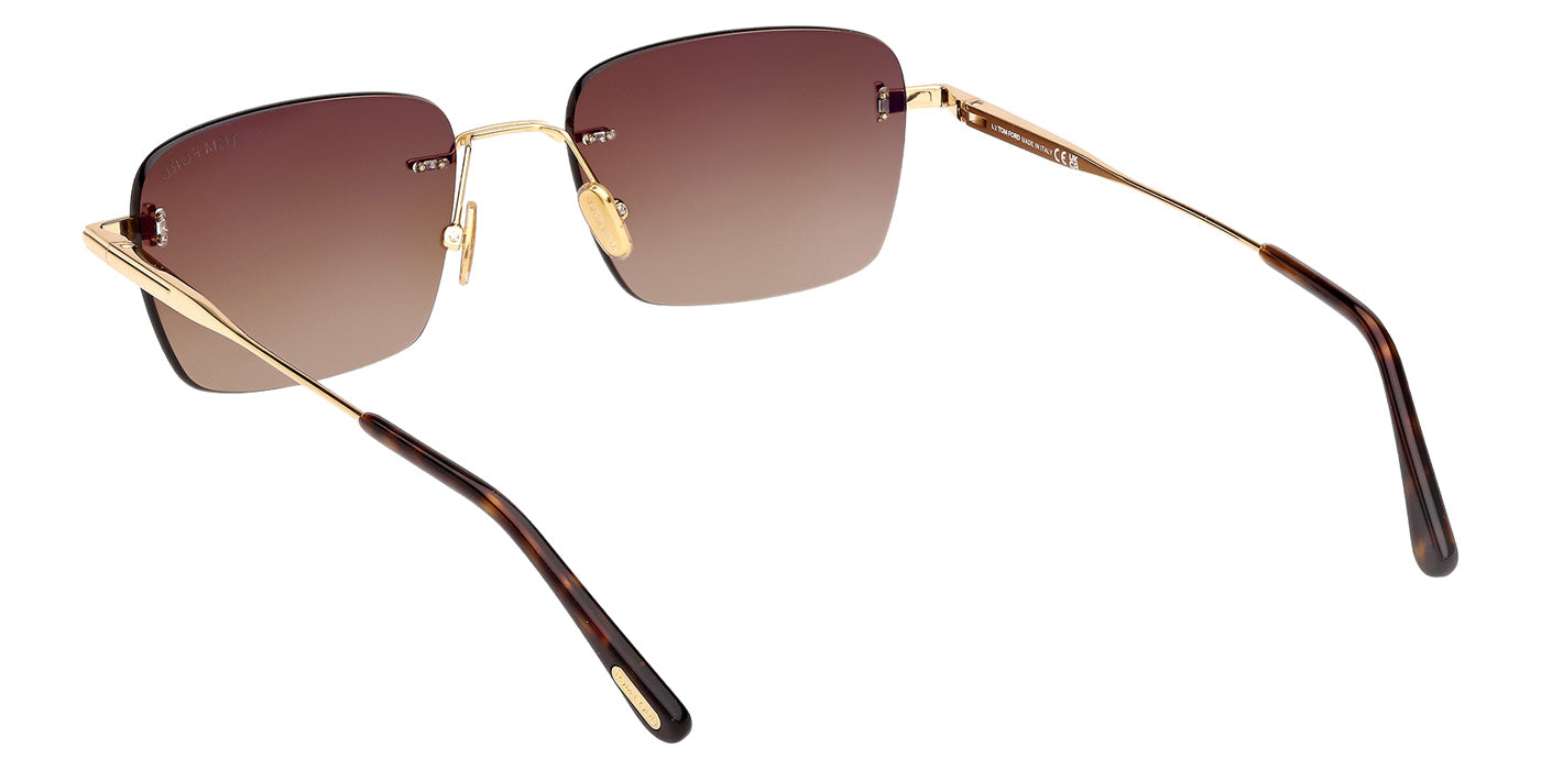 Tom Ford FT1354 JAKE-02 30F 54 - Shiny Deep Gold / Gradient Brown #id:ft135430f_s:106115