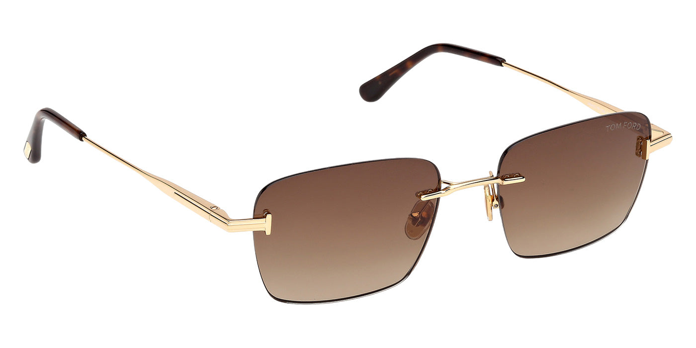 Tom Ford FT1354 JAKE-02 30F 54 - Shiny Deep Gold / Gradient Brown #id:ft135430f_s:106135