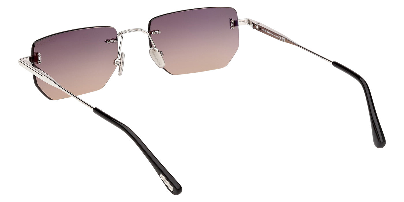 Tom Ford FT1355 ETHAN-02 16B 53 - Shiny Palladium / Gradient Smoke #id:ft135516b_s:100115