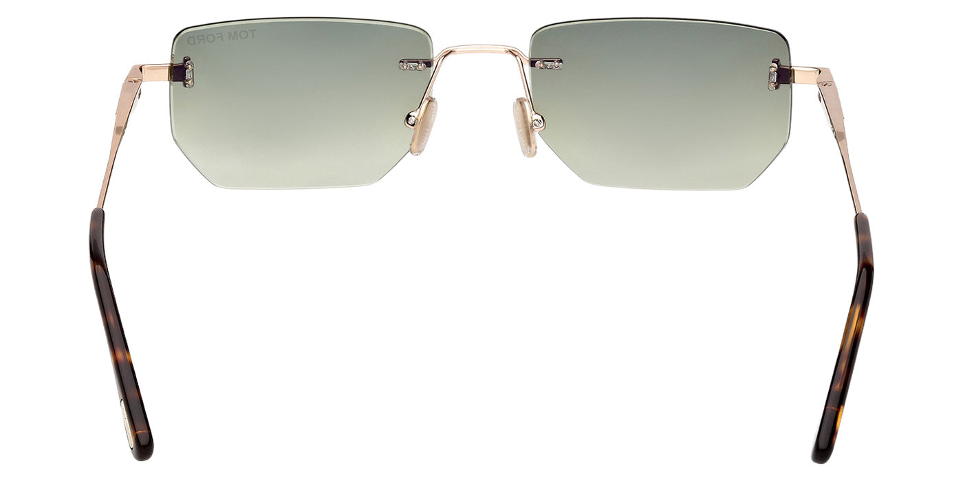 Tom Ford FT1355 ETHAN-02 28P 53 - Shiny Rose Gold / Gradient Green #id:ft135528p_s:102120