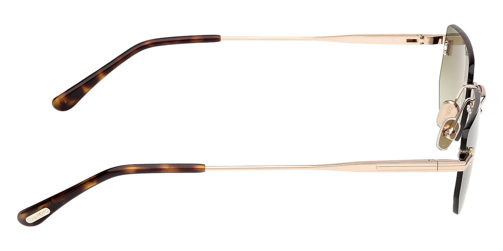 Tom Ford FT1355 ETHAN-02 28P 53 - Shiny Rose Gold / Gradient Green #id:ft135528p_s:102130