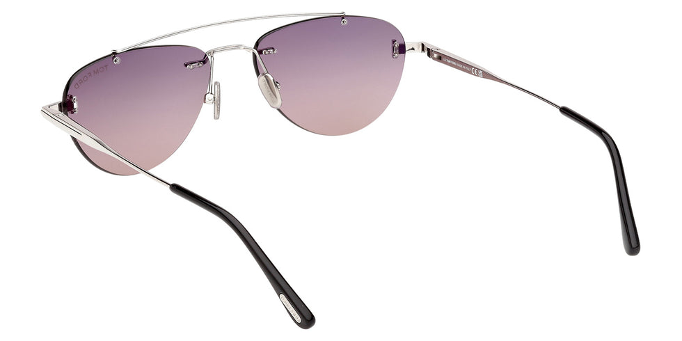 Tom Ford FT1356 ASTOR-02 16B 55 - Shiny Palladium / Gradient Smoke #id:ft135616b_s:100115