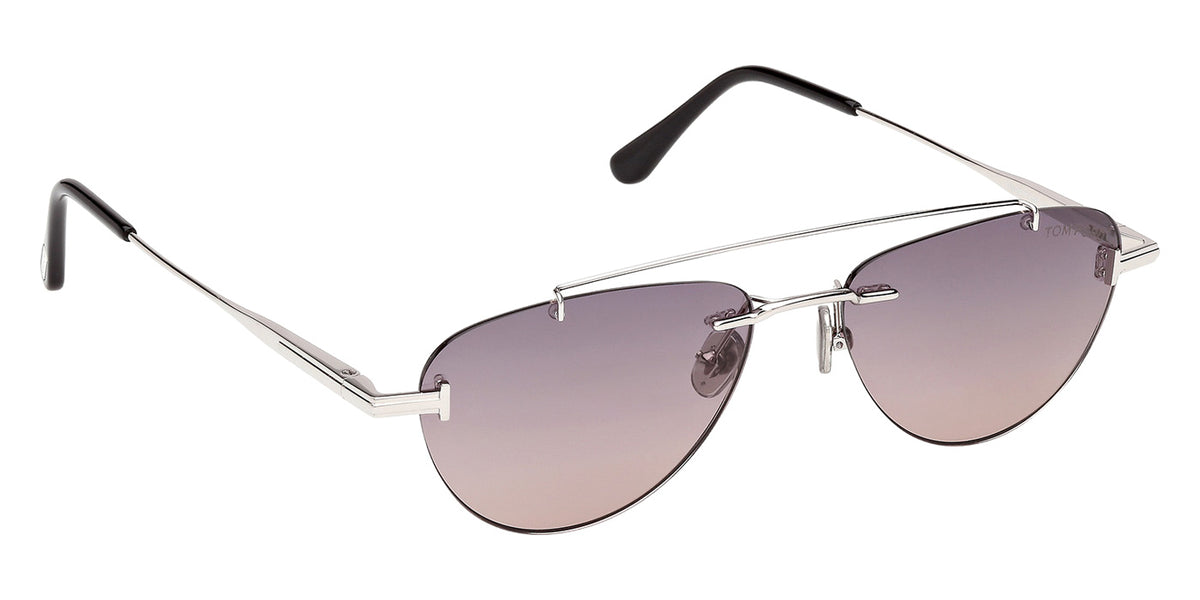 Tom Ford FT1356 ASTOR-02 16B 55 - Shiny Palladium / Gradient Smoke #id:ft135616b_s:100135