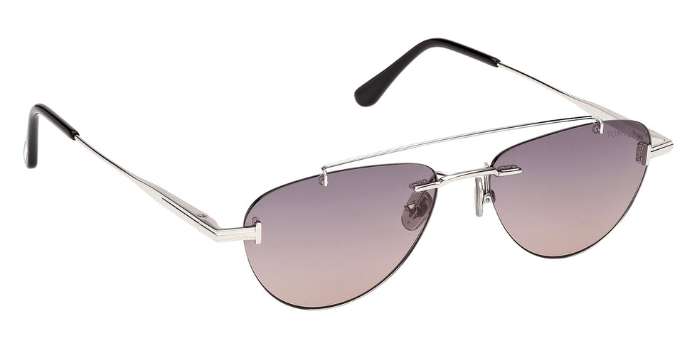Tom Ford FT1356 ASTOR-02 16B 55 - Shiny Palladium / Gradient Smoke #id:ft135616b_s:100135