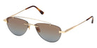 Tom Ford FT1356 ASTOR-02 30F 55 - Shiny Deep Gold / Gradient Brown #id:ft135630f_s:104105