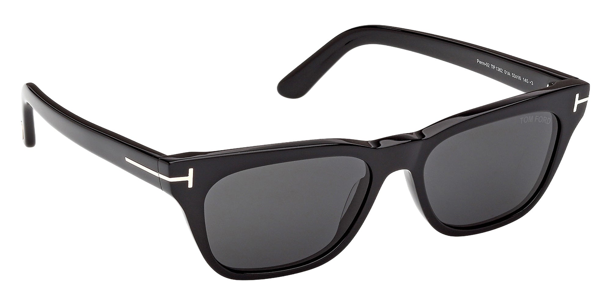 Tom Ford FT1362 01A 53 - Shiny Black / Smoke 01A #id:ft136201a_s:100135